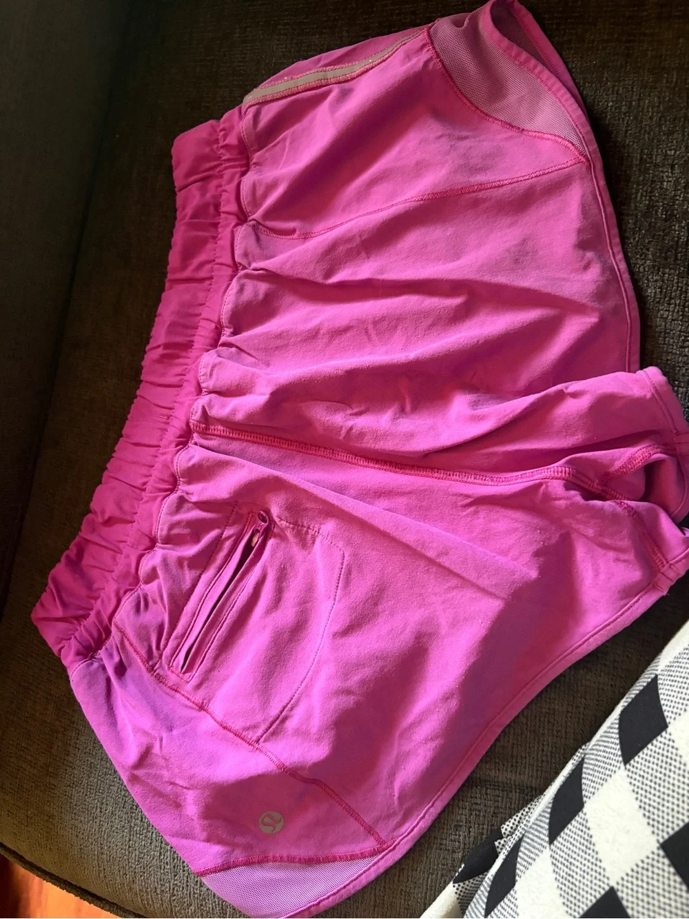 lululemon athletica Bright Pink Athletic Drawstring Shorts